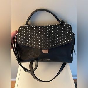 Black Studded Michael Kors Satchel